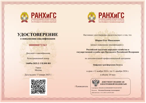 Professional development certificate in Digital Transformation