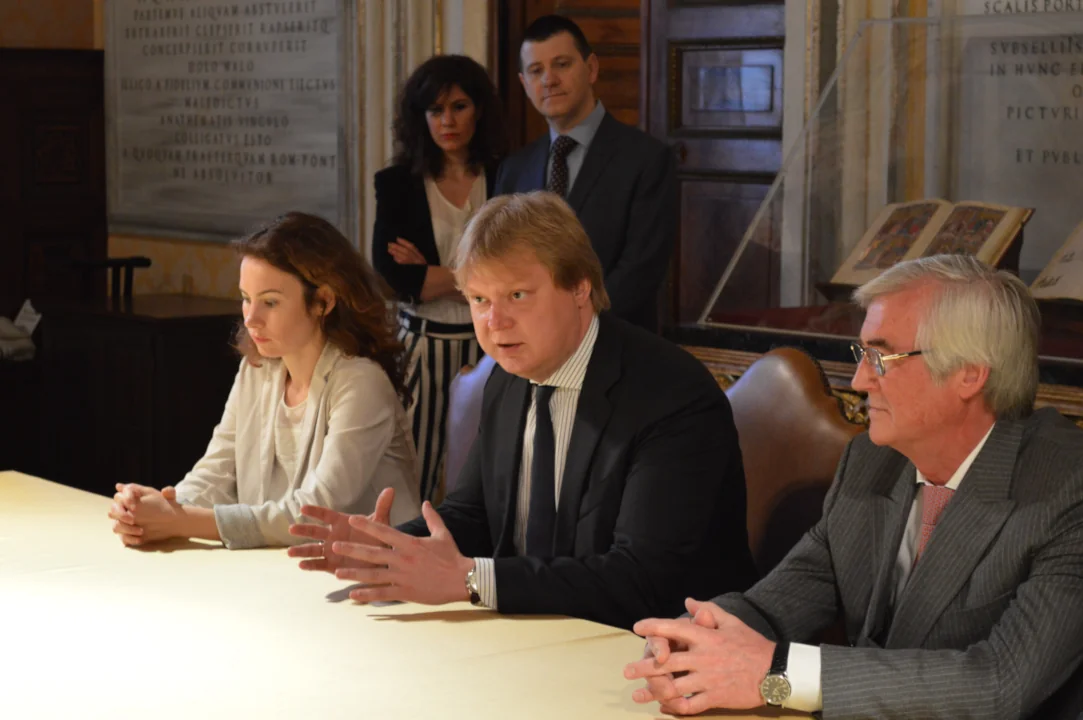 National Library of Russia delegation at the Vatican Apostolic Library